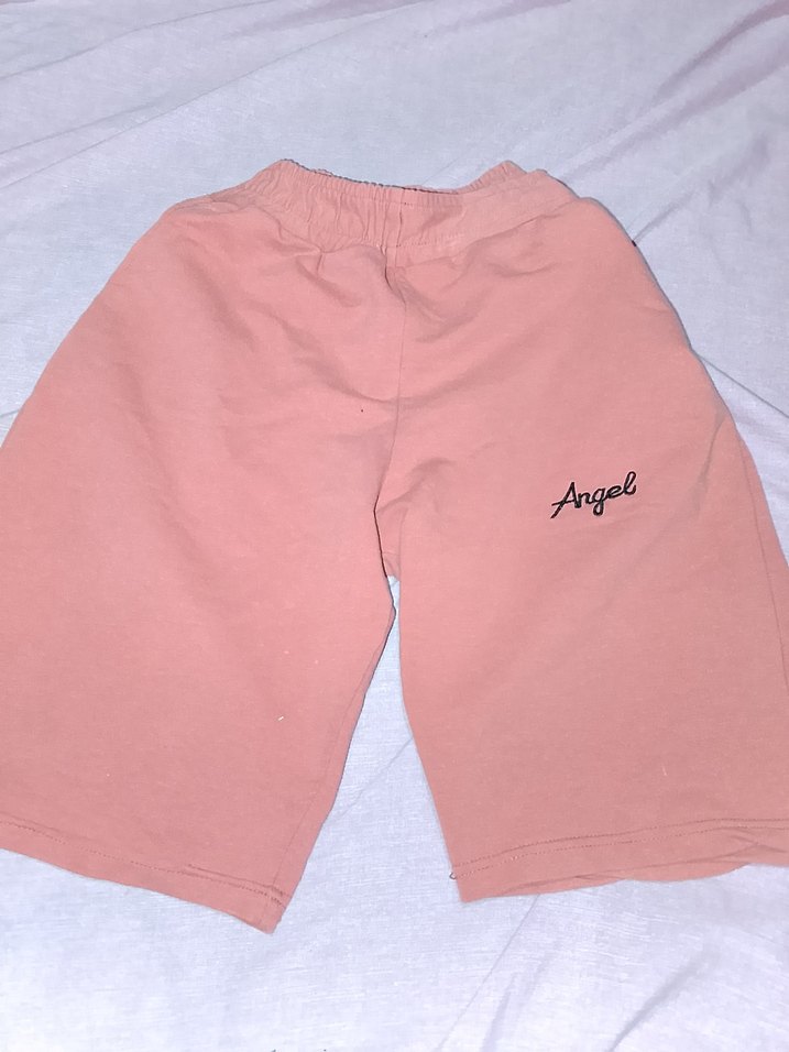 Turuncu Rahat Kesim Kız Şortu Angel - Görsel 2