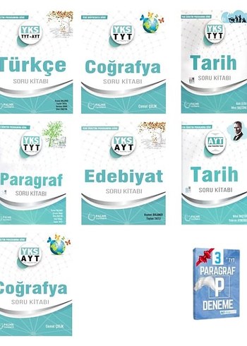 TYT-AYT Soru Kitapları Seti - Türkçe, Coğrafya, Tarih, Edebiyat