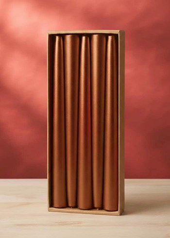 Metalik Şamdan Mum(10lu  paket) - Görsel 6