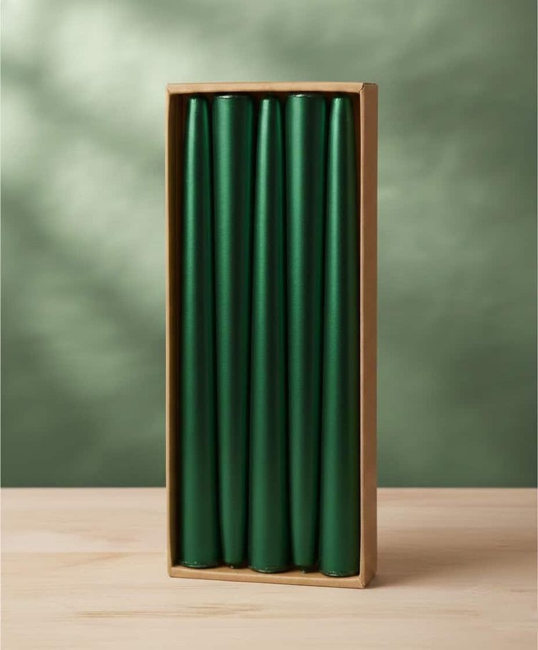 Metalik Şamdan Mum(10lu  paket) - Görsel 2