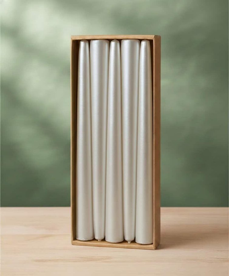 Metalik Şamdan Mum(10lu  paket) - Görsel 5