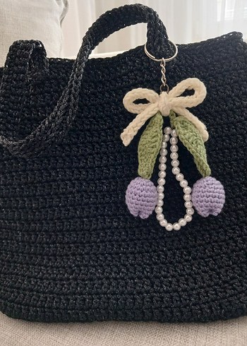 Lila Laleli Çanta Çarmı - Görsel 4