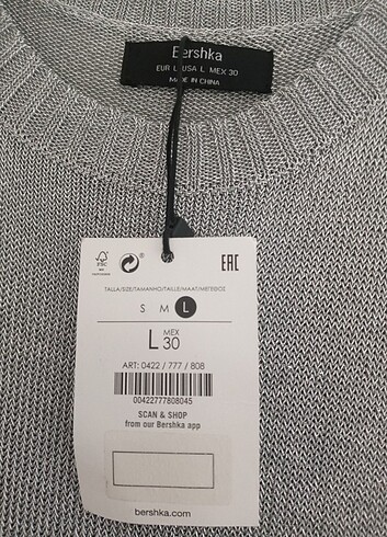 l Beden gri Renk Bershka Elbise
