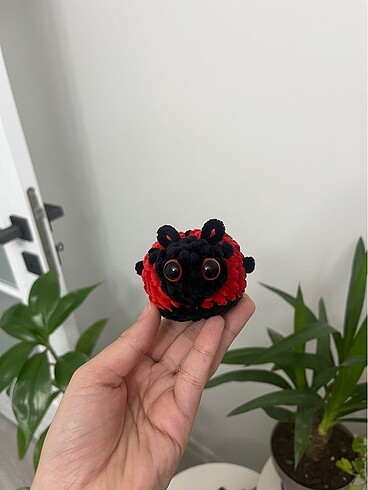 Uğur böceği peluş -anahtarlık-araba süsü
