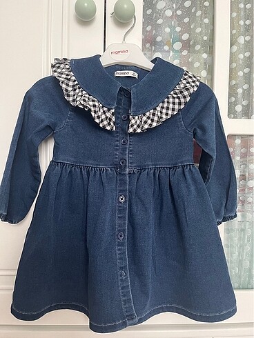 Kız denim elbise