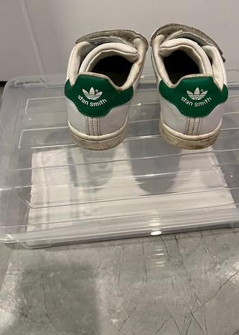 Kız  erkek Çocuk Beyaz Cırt Cırtlı Spor Ayakkabı 27.5 no - Görsel 4