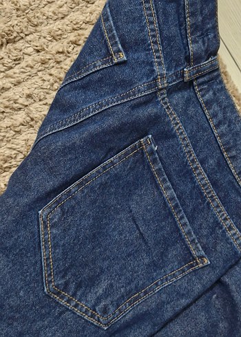 30 Beden mavi Renk Kadın Mavi Denim Normal Boy Jean