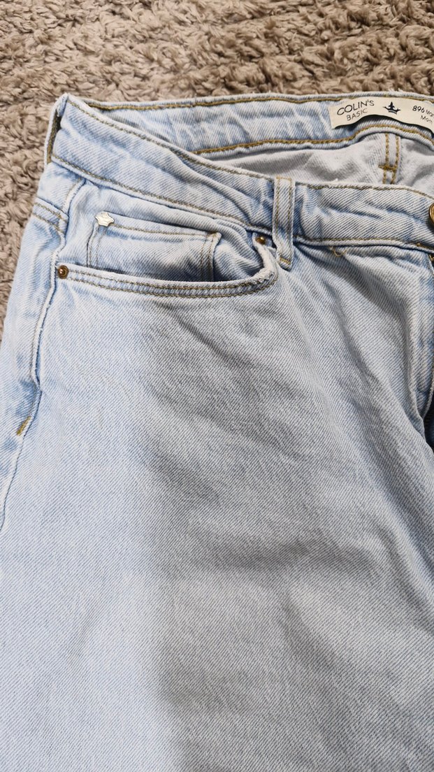 Mavi Loose Fit Midi Denim Kadın Jean - Görsel 4