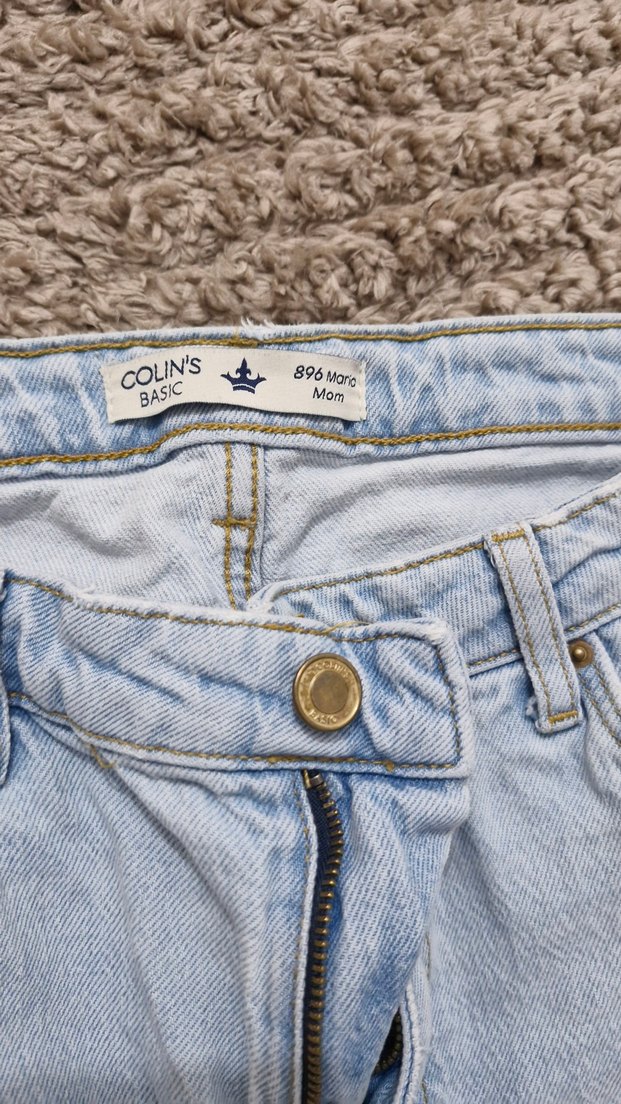 Mavi Loose Fit Midi Denim Kadın Jean - Görsel 3