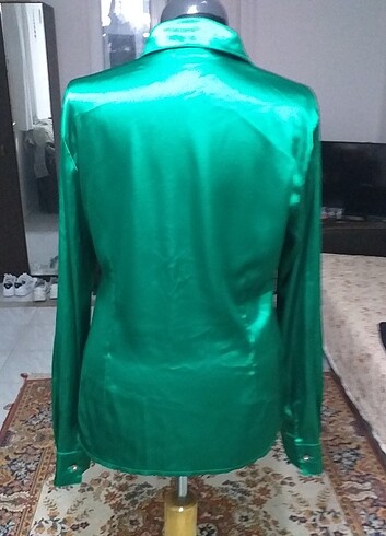 Diğer Murano(zümrüt)yeşili Saten Gömlek 