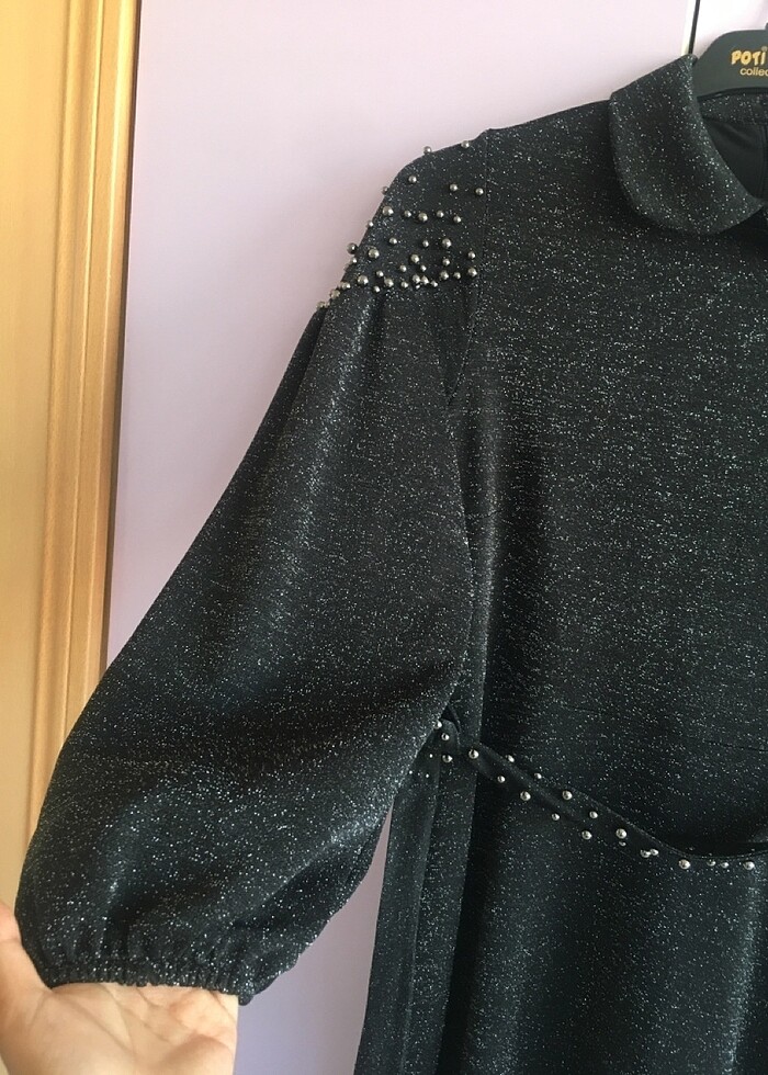 Taşlı elbise - Görsel 3