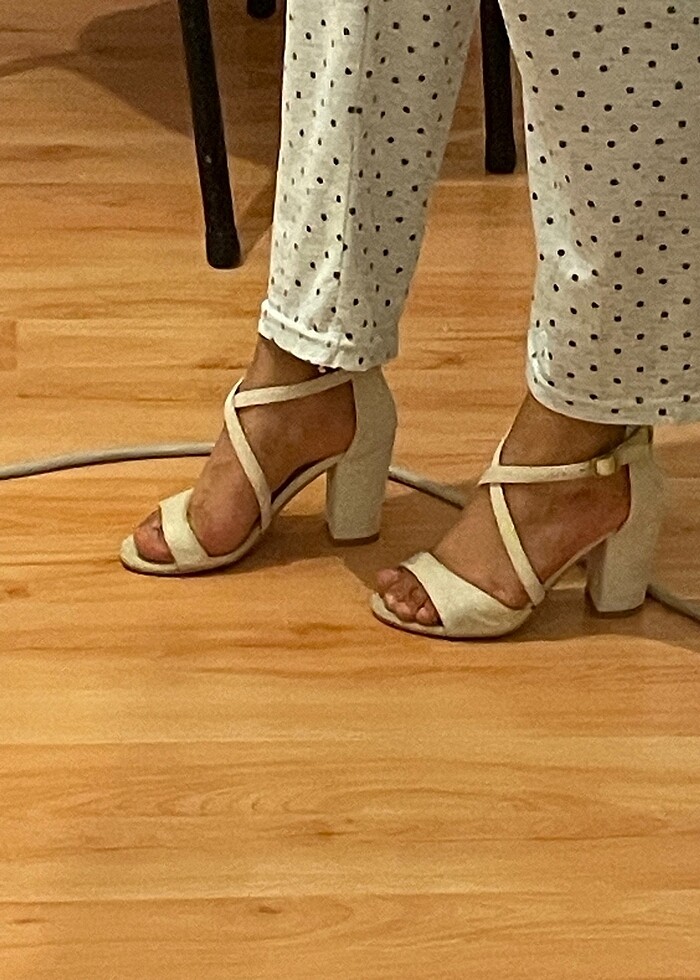 Simli topuklu ayakkabı - Görsel 4