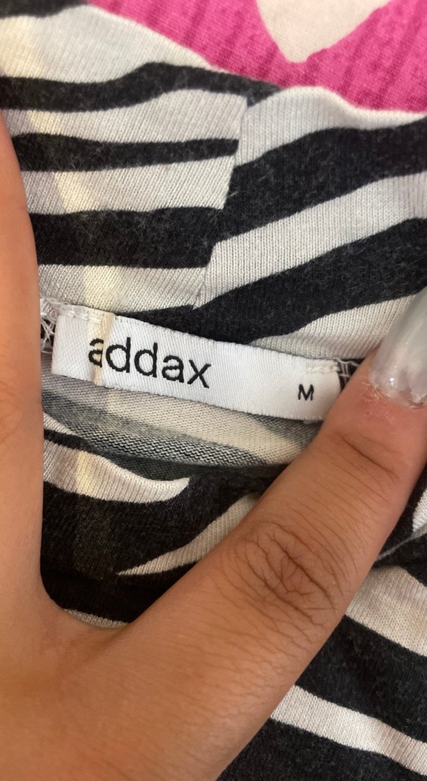 Zebra Desenli Uzun Kollu Balıkçı Yaka Bluz - Görsel 3