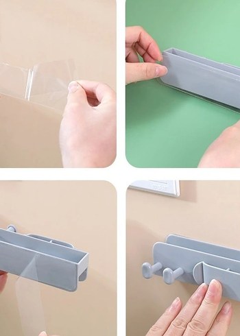 Çok Fonksiyonlu Mavi Telefon Tutucu - Görsel 3