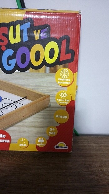 Şut ve gol Aile oyunu ahşap - Görsel 5