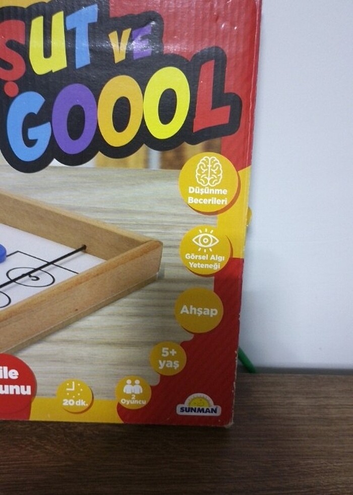 Şut ve gol Aile oyunu ahşap  - Görsel 5