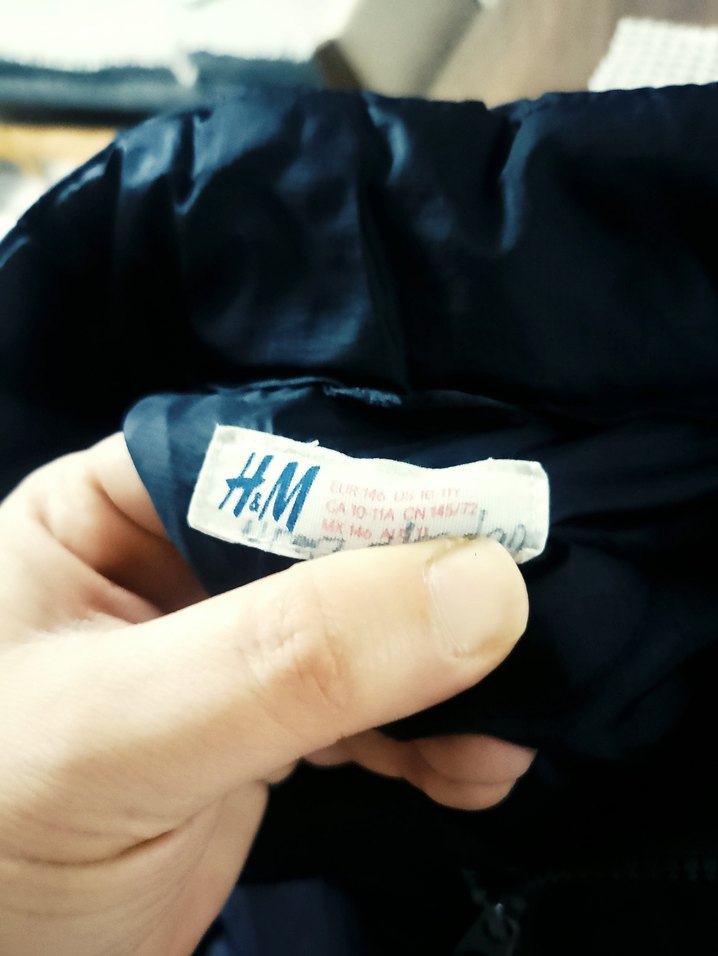 H&M erkek çocuk mont 10-11 yaş siyah - Görsel 3