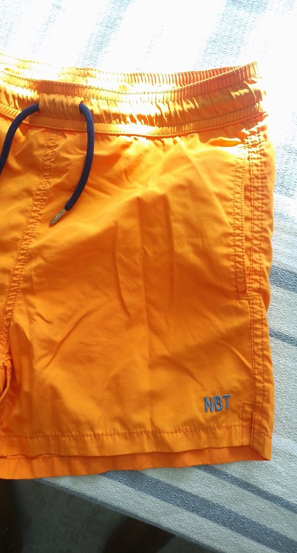 NBT marka Erkek çocuk Turuncu Midi deniz havuz Şortu 7-8 yaş - Görsel 2