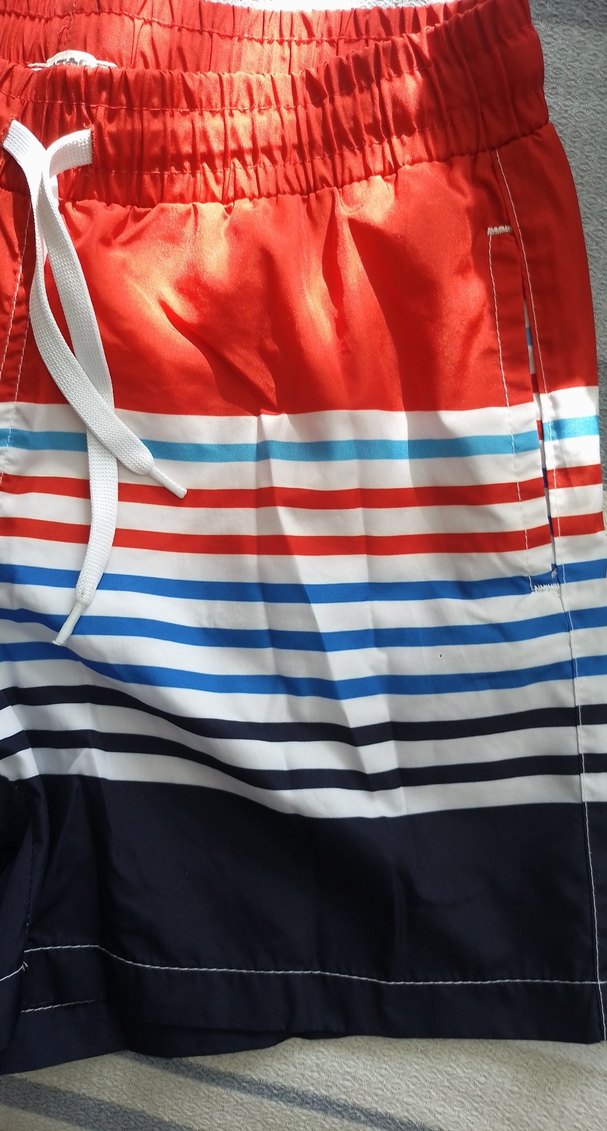 koton kids Renkli Çizgili Erkek çocuk deniz havuz Şortu 11-12yaş - Görsel 2