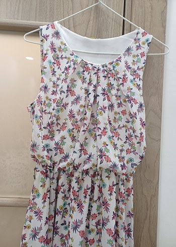 Çiçek Desenli Uzun Bohem Elbise - Görsel 3