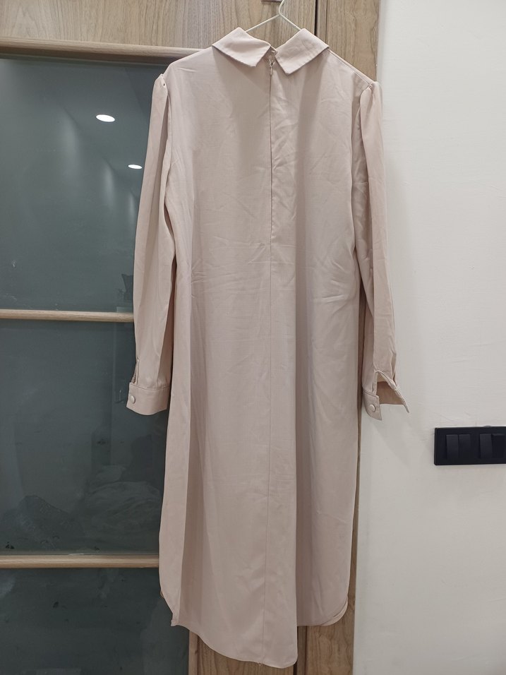 Nakışlı Bej Bohem Uzun Kollu Tunik - Görsel 3