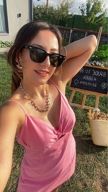Bershka Bershka pembe elbise
