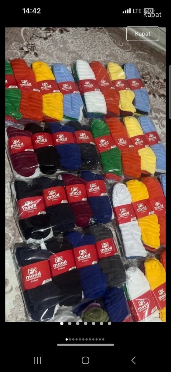 Kadın/Erkek yün çoraplar - Görsel 2