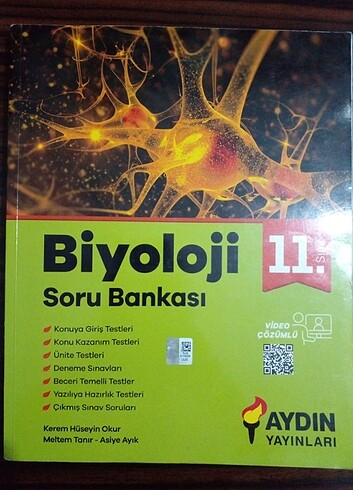 AYDIN 11 BİYOLOJİ SORU BANKASI