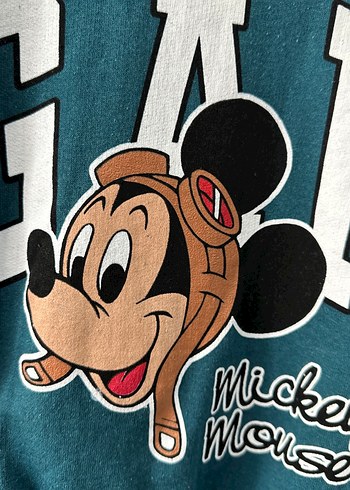 Turkuaz Mickey Mouse Baskılı Erkek Eşofman Takımı 4 ile 12 yaş - Görsel 2