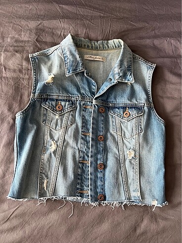 Mavi jeans yelek