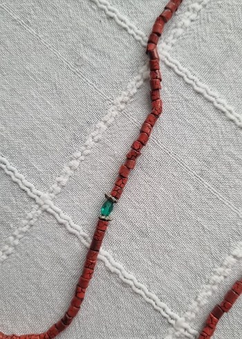 Renkli Boncuklu Uzun Bohem Kadın Kolye - Görsel 5