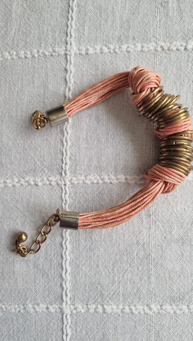 Pembe Boncuklu Bohem Kadın El Zinciri - Görsel 3