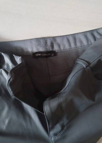 Kadın Gri DeriPantolon - Görsel 4