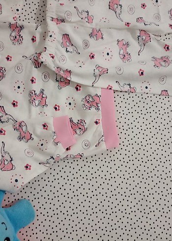 Pembe Baskılı Bebek Kız pijama Takımı - Görsel 3