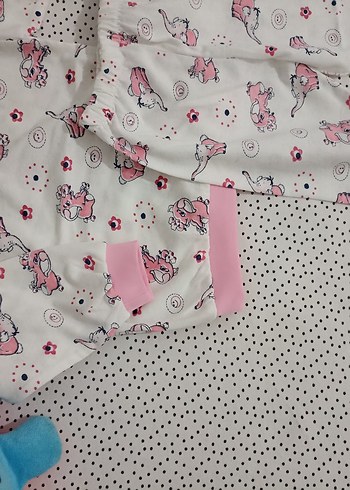 Pembe Baskılı Bebek Kız pijama Takımı - Görsel 4