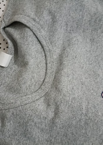 Gri Baskılı Kısa Kollu kız çocuk Pijama Takımı - Görsel 6