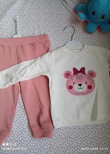 Pembe  Kız Bebek 3'lü Takım - Görsel 6