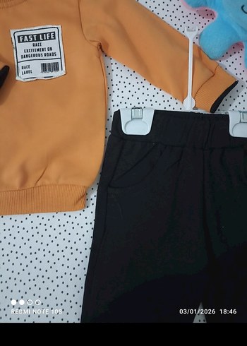 Baskılı Bebek Erkek Takımı ikili takım - Görsel 5