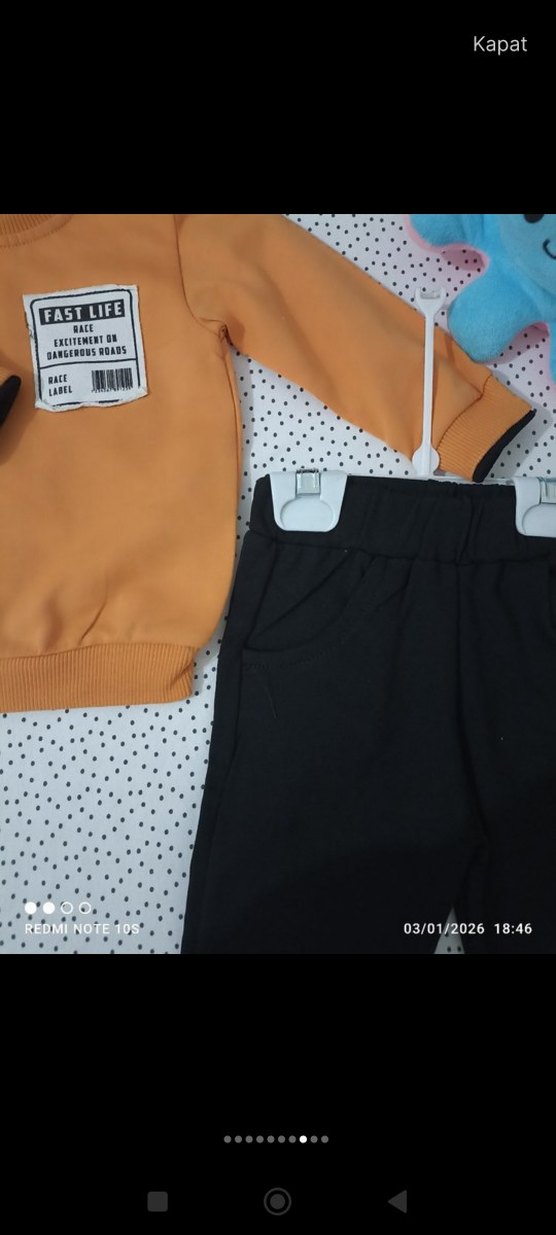 Baskılı Bebek Erkek Takımı ikili takım - Görsel 5