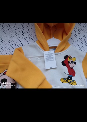 Renkli Baskılı Erkek Bebek Kapüşonlu Takım - Görsel 5