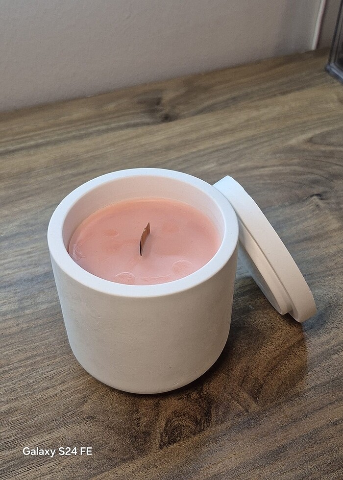 Doğal soya wax seramik beton mum - Görsel 3