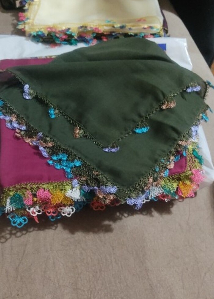 İğne oyası eşarp  - Görsel 3