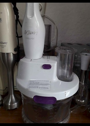 Beyaz ve Gri Arzum Blender ve Doğrayıcı - Görsel 2
