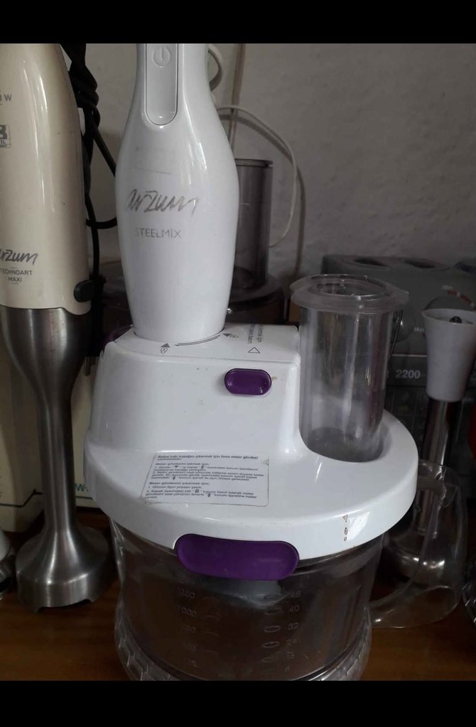 Beyaz ve Gri Arzum Blender ve Doğrayıcı - Görsel 2