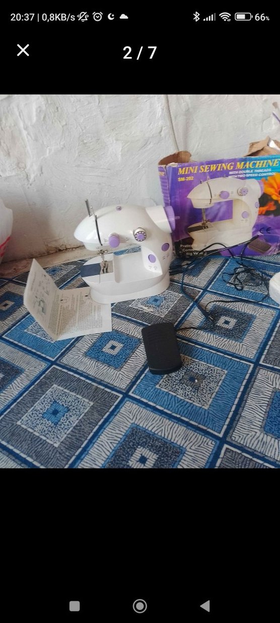 MINISEWI SM-202 Beyaz Mini Dikiş Makinesi - Görsel 2