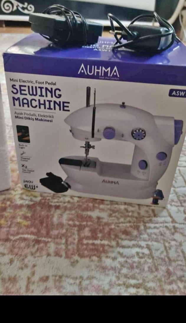 AUHMA Beyaz Dikiş Makinesi - Görsel 2