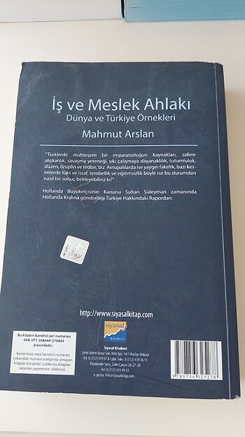  İŞ VE MESLEK AHLAKI MAHMUT ARSLAN