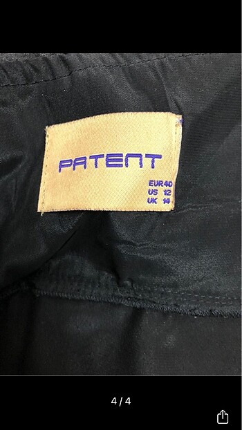 38 Beden siyah Renk Patent marka siyah gece elbisesi