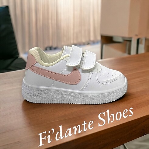 25 Beden NIKE Beyaz-Pudra Çocuk Ayakkabı