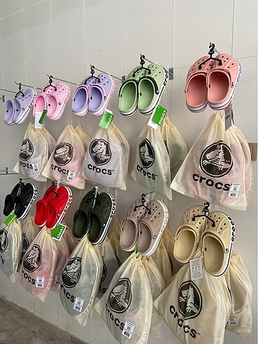 Crocs Kırmızı İthal Crocs Terlik Toz Torbalı